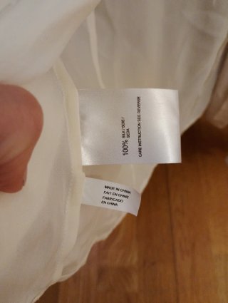 Blusa de seda Episode vainilla talla M