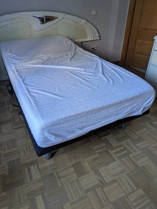 Cama articulada eléctrica con colchón