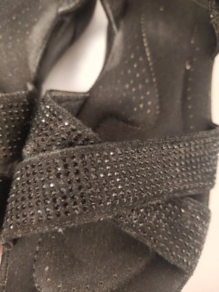 Sandalias Xti Negras Talla 38 Brillantes