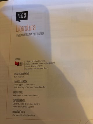 Literatura 3 ESO Lengua castellana y literatura