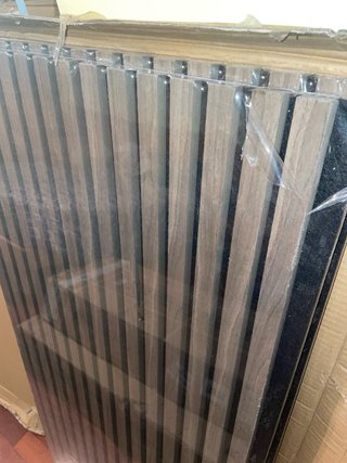 2 Paneles Acústicos Madera 120x60cm Gris