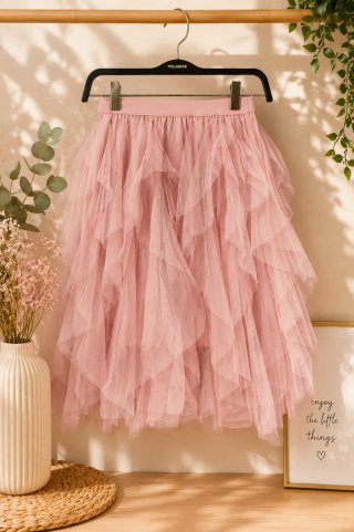 Falda tul rosa Pull&Bear talla única