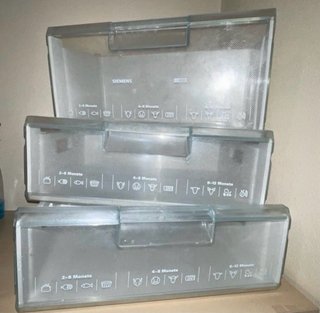 Cajón Frigorífico Siemens Transparente