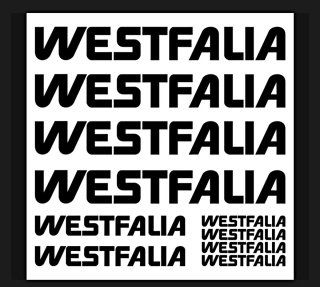 Pegatinas Westfalia Autocaravana