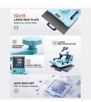 Máquina de sublimación 5 en 1 VEVOR