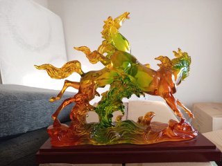 Adorno Crystalline Group Caballos Cristal