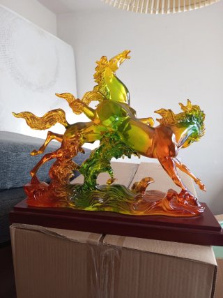 Adorno Crystalline Group Caballos Cristal