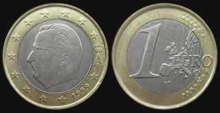Moneda 1 Euro Bélgica 1999