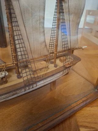 Maqueta Barco Schooner Angelita 1852 Vitrina