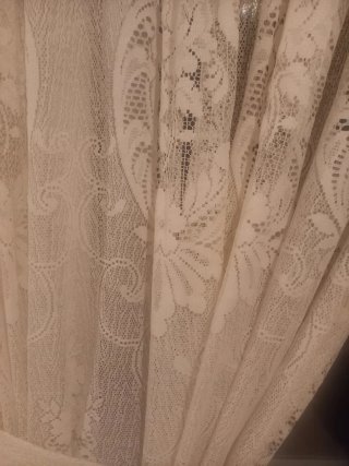 Cortinas hechas a mano beige 2,45 x 1,90