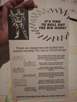 Comic - Big Guns Hero Caps (1993 Marvel) - Tazos
