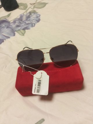Gafas Carolina Herrera Aviador Dorado Gris