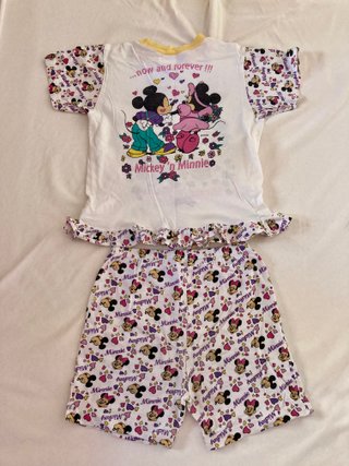 Pijama corto Mickey y Minnie