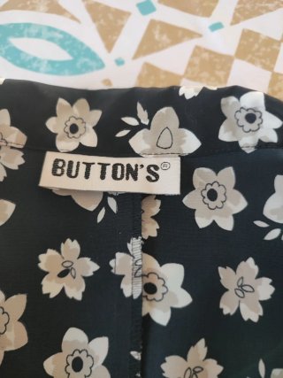 Blusa vintage Button's floral T48