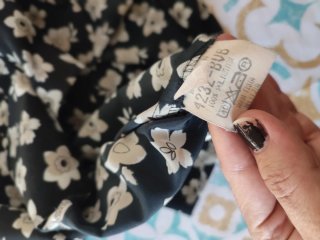 Blusa vintage Button's floral T48