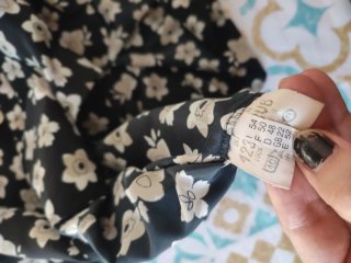 Blusa vintage Button's floral T48