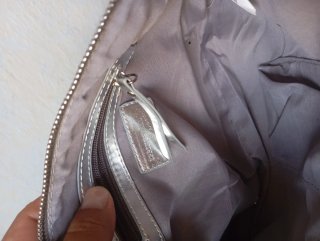 Bolso fiesta Springfield glitter rosa/plata