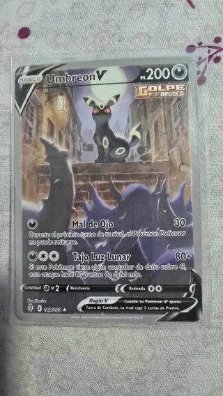 Carta Pokémon Umbreon V 200 PS