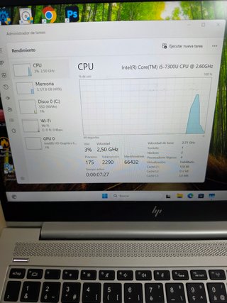 Ordenador Portátil Hp I5 septima generación, 8RAM
