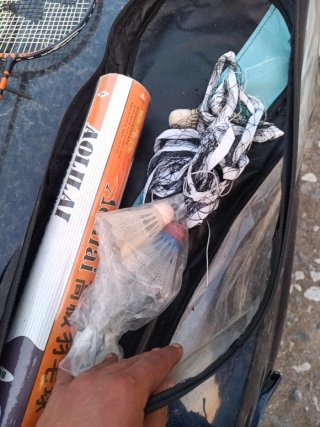 Kit de bádminton 3 raquetas