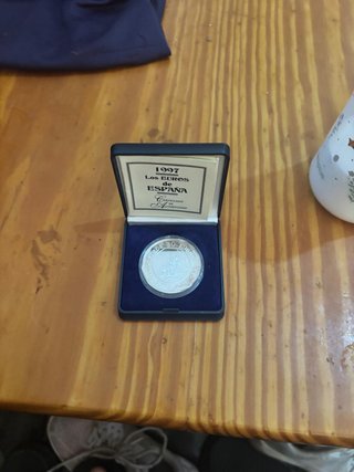 Moneda Plata España 1997 Certificado Autenticidad