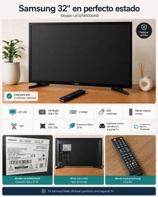 Samsung TV 32 UE32M4005AW + Mando Original