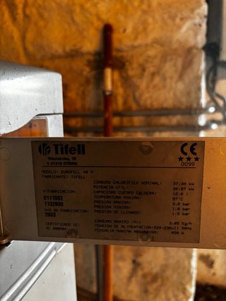 Caldera gasoil Tifell 1500l