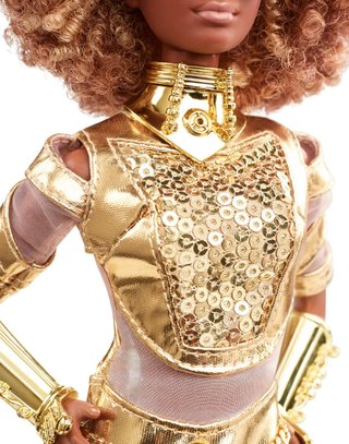 Muñeca Barbie. Star wars. Robot C-3PO. Nueva.