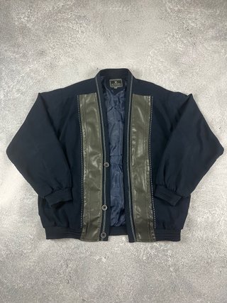 Aierda Bomber Vintage Retro XL Navy Olive