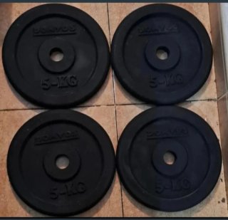 4 discos de pesa Domyos 5kg