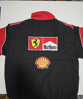 Chaqueta Ferrari F1 Vintage Roja y Negra