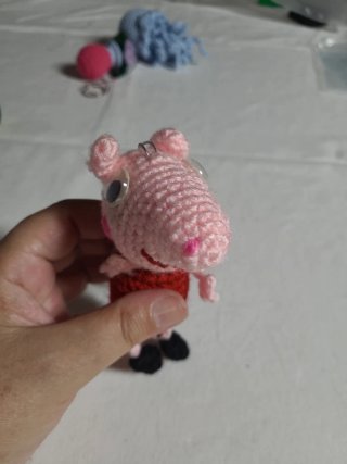 Llavero Peppa Pig Crochet