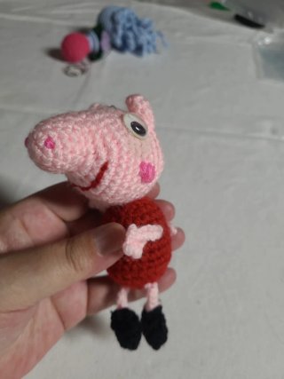 Llavero Peppa Pig Crochet