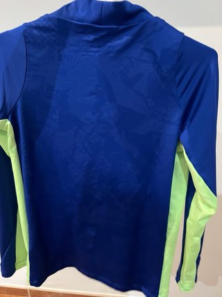 Sudadera Barça Nike Azul/Verde de niño