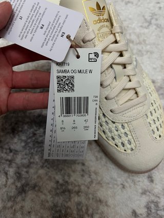 Adidas Samba Mule Crema Blanco Talla 42