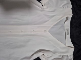 Blusa blanca manga abullonada