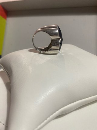 Anillo Tous Sello oso Negro Plata