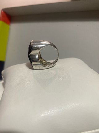 Anillo Tous Sello oso Negro Plata