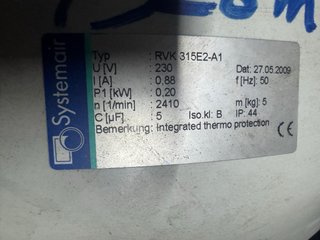 Extractor aire cultivo 1328 m³/h
