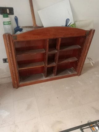 Libreria/Contenitore da muro in legno
