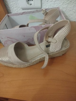Sandalias Mustang Mujer Talla 41 Beige