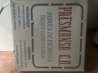 Placas Escayola Techo Desmontable Presmansa
