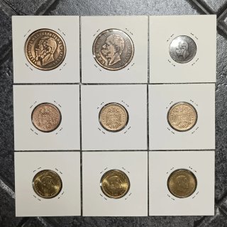 9 Monete. Vedi descrizione dettagliata.