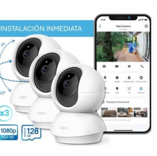 Tapo Cámara Seguridad 3 Pack 1080p