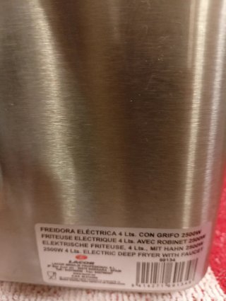 Freidora 4L Acero Inoxidable
