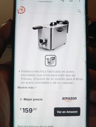 Freidora 4L Acero Inoxidable