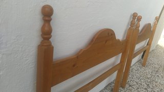 Cabeceros de cama de madera (2 unidades)