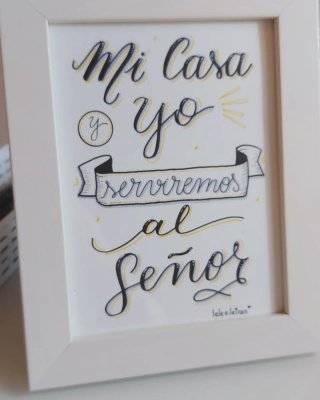 Arte por encomenda. Tu frase preferida en un marco
