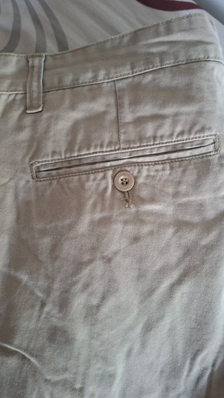 Pantalones de pana color beige