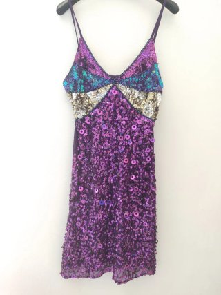 Abito donna paillettes tg 42/44/46